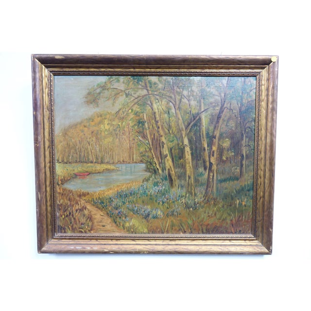 Whispers of the Nature - Early 20th Century Oil on Canvas, Framed For Sale - Image 4 of 4