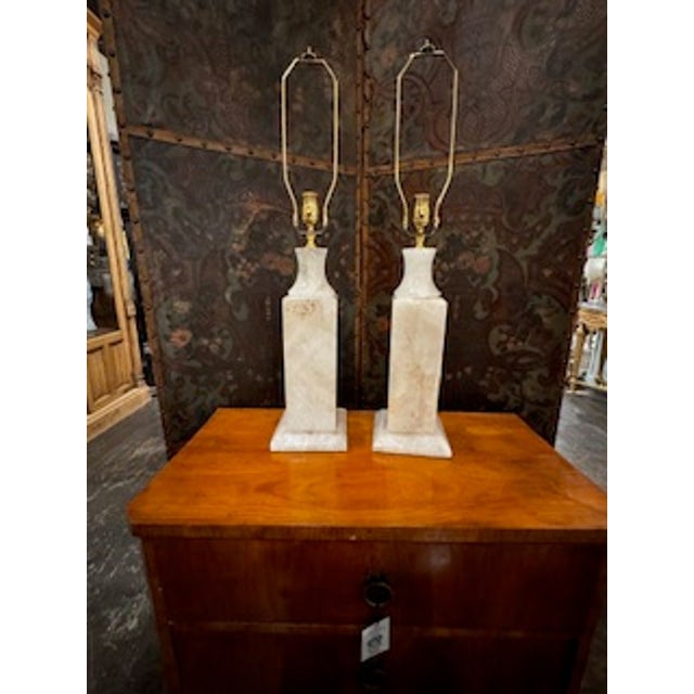 Pair of Polished South American Rock Crystal Lamps For Sale In Dallas - Image 6 of 6