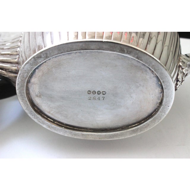 Antique Silver Plate Coffee & Tea Set, Hukin & Heath, Birmingham, England- 5 Pieces For Sale - Image 9 of 13