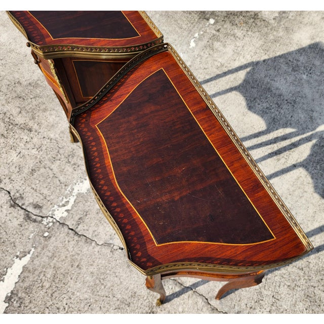 French Louis XV Bedside Tables Nightstands a Pair For Sale - Image 15 of 15