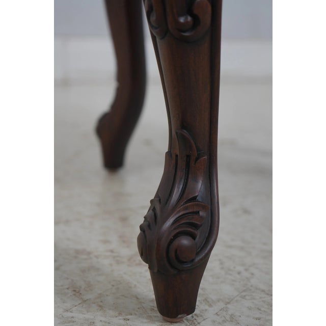 John Belter Style Ornately Carved Mahogany Chairs For Sale - Image 9 of 18