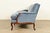 Baker Furniture Style French Provincial Louis XV Carved Walnut Velvet Upholstered Sofa | Circa 1960s For Sale - Image 9 of 13