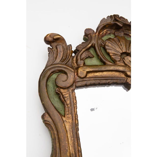 Everything is original: glass, paint, gilding, wooden back. It has some restorations, as seen in the photos (front and back).