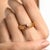 This is part of Chairish’s Fine Jewelry assortment. Dainty Heart Cut Ruby Pinky Ring Signet Ring in 18K Gold featuring...