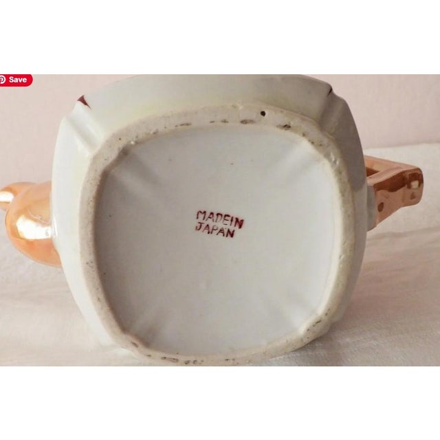 Vintage Made in Japan Lusterware Floral Teapot Taisho Showa Periods 1913-1941 Japonisme For Sale - Image 9 of 9