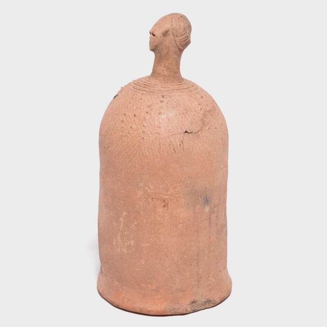 Bura Terracotta Spirit Vessel, C. 1900 For Sale - Image 4 of 6