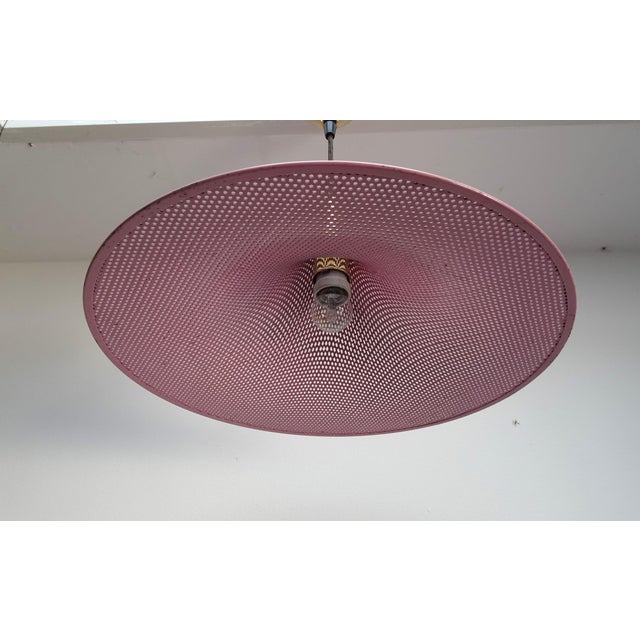 Metal Perforated Metal Hat Lamp attributed to Pilastro, 1950s For Sale - Image 7 of 15