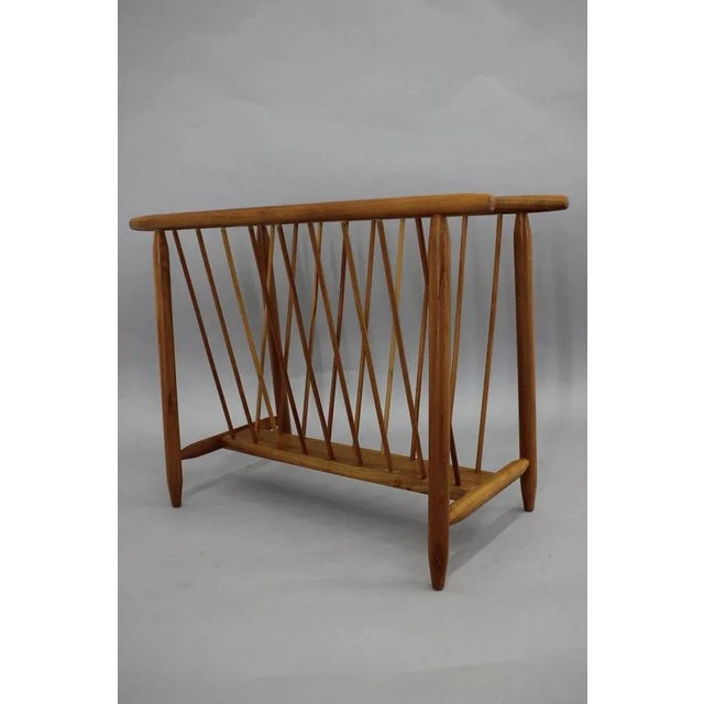 1960s Uluv Beech Newspaper Stand, Czechoslovakia, 1960s For Sale - Image 5 of 12