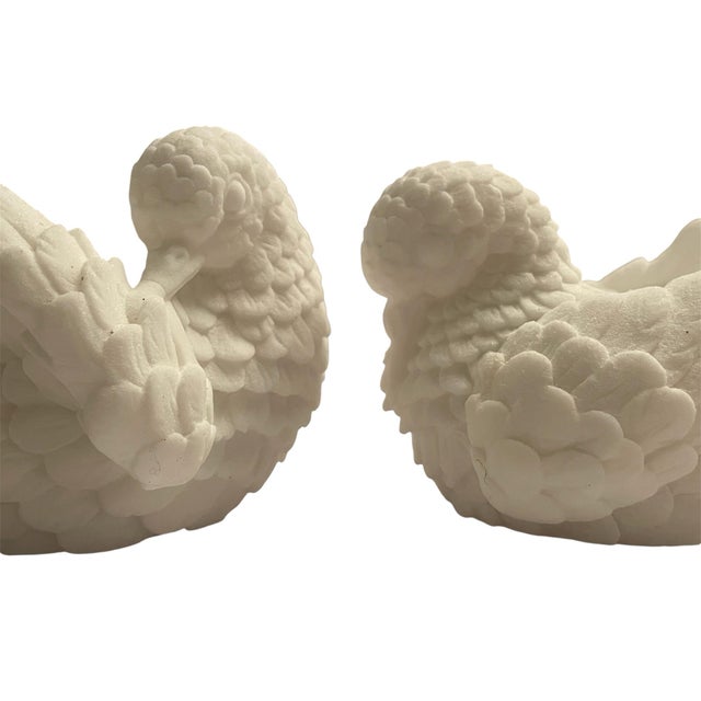 Shabby Chic Vintage Italian Porcelain Birds - A Pair For Sale - Image 3 of 10