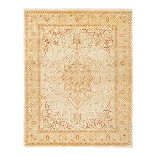 Mogul Collection Hand-Knotted Area Rug - Ivory 8' 2" x 10' 4" For Sale