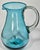 Mediterranean Blue Blown Glass Pitcher For Sale - Image 4 of 11
