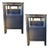 Paint Pair of Stanley Furniture Two-Drawer Navy Blue Lacquer Nightstands For Sale - Image 7 of 9