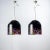 Leucos Hanging Light in Polychrome Glass by Noti Massari, 1980, Set of 2 For Sale - Image 4 of 5