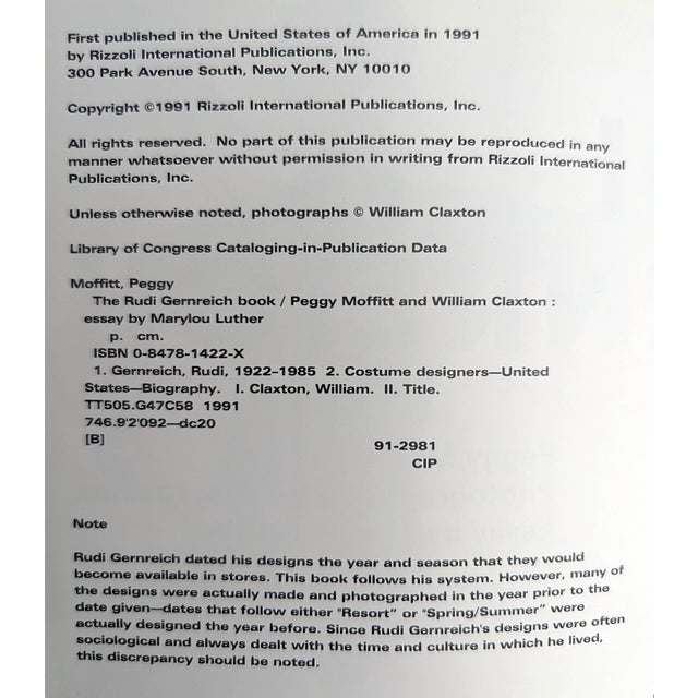 1991 Rudi Gernreich Fashion Book For Sale - Image 11 of 11