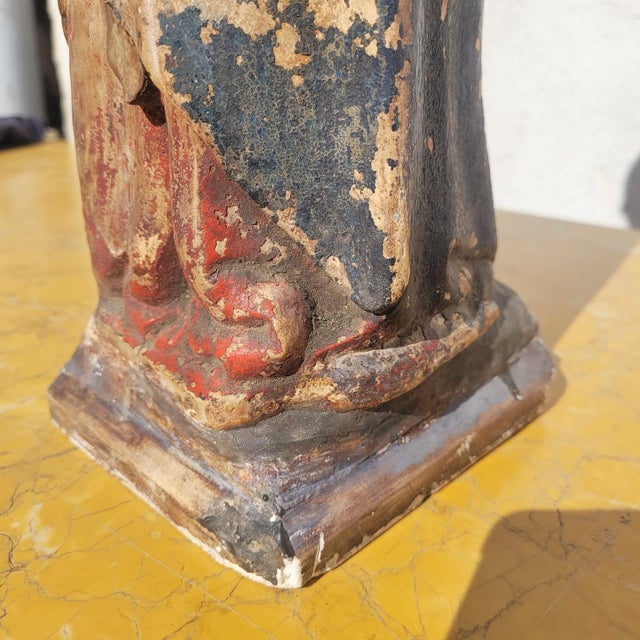 Virgin and Child, 1800s, Limestone For Sale - Image 13 of 18