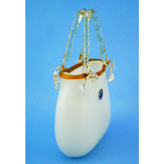 20th Century Glass Bag-Shaped Vase Sculpture by K I Bleikristall, Germany, 1970s For Sale - Image 9 of 18