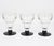 Art Deco Hand-Blown Glass and Bakelite Absinthe Glasses, 3 pieces, France 1910s For Sale - Image 3 of 10