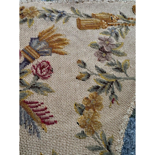 French Needlepoint Chair Cover Tapestry from Bobyrug, 1890s For Sale - Image 3 of 14