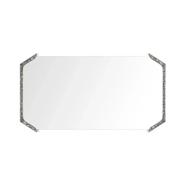 Alentejo Nickel Rectangular Mirror by InsidherLand Dimensions: D 3 x W 150 x H 85 cm. Materials: Cast brass covered by...