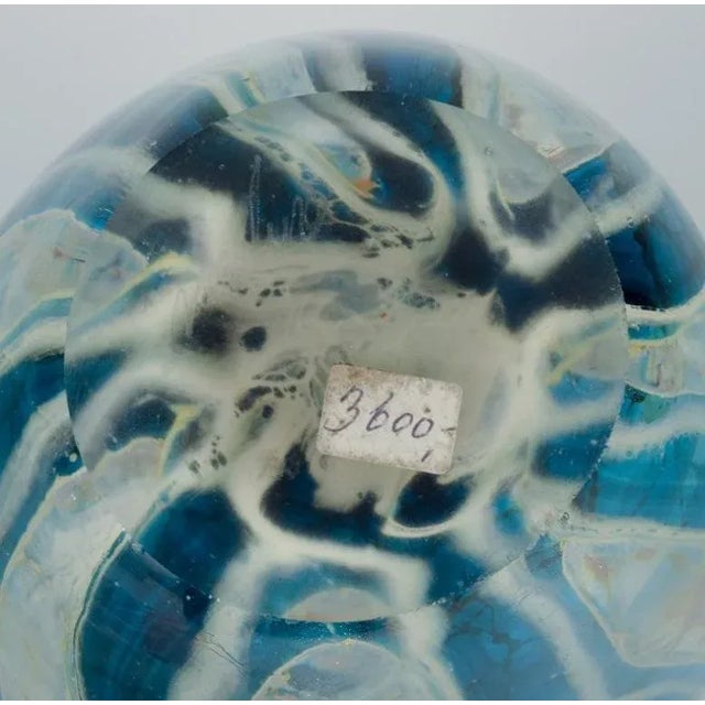 Glass Modernist Italian Art Glass Vase, 1980s For Sale - Image 7 of 9