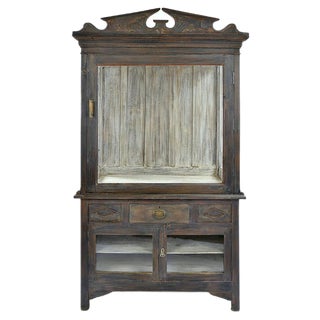 Large Wooden Showcase For Sale