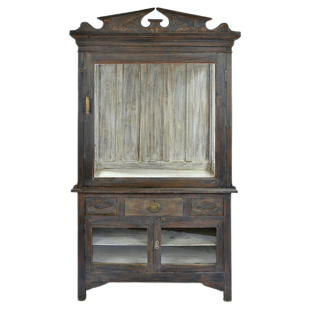 Large Wooden Showcase For Sale
