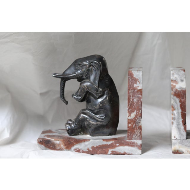 Elephant Bookends, 1930s, Set of 2 For Sale - Image 12 of 18