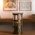 2020s Wavy Glass Candle Holder with Distressed Metal Frame 10"H For Sale - Image 5 of 5