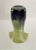 Murano-Style Art Glass Vases – Purple & Chartreuse Green - Pair For Sale In Savannah - Image 6 of 12