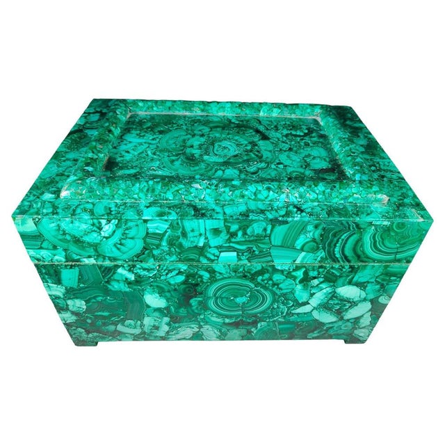 Large Mid-Century Malachite Box, 1950s For Sale - Image 14 of 14