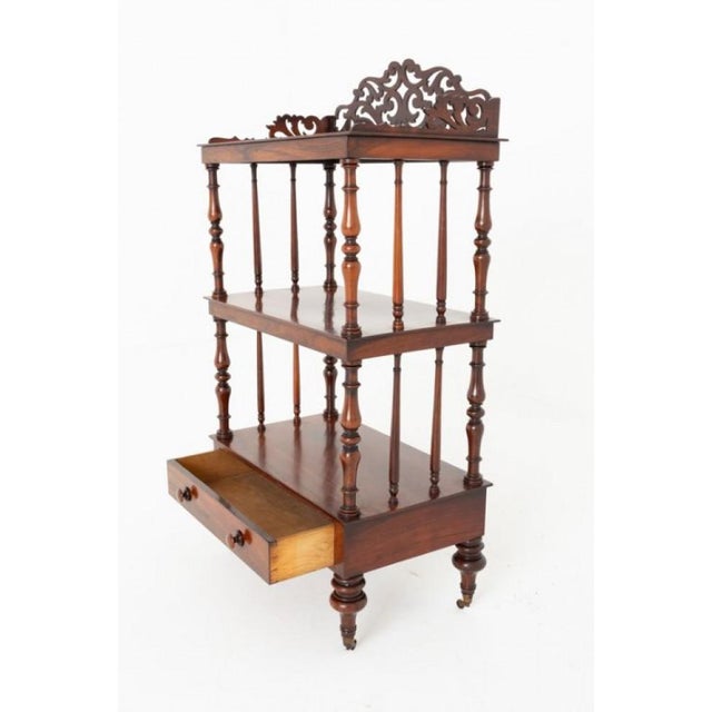 Victorian Whatnot Bookshelf, 1860s For Sale - Image 4 of 9