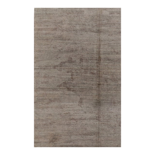Rug & Kilim’s Modern Textural Rug in Neutral Taupe and Gray Tone-on-Tone -10x16 For Sale