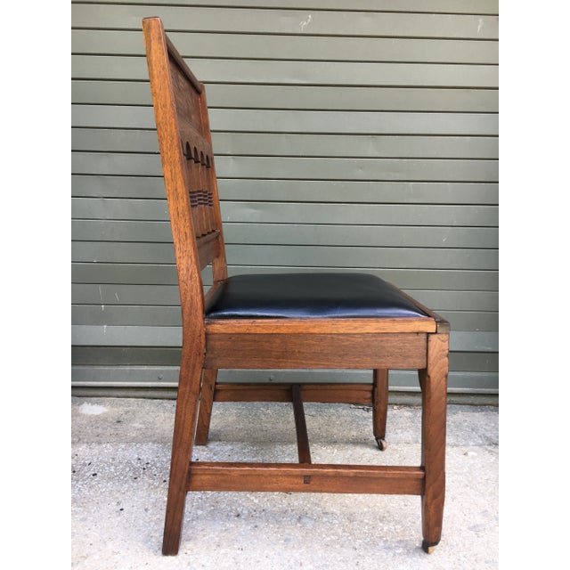 Late 19th Century 1870s Aesthetic Movement Solid Walnut Dining Chairs - Set of 6 For Sale - Image 5 of 12