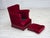 1970s Danish Armchair in Red Velour and Ash, 1970s For Sale - Image 5 of 17
