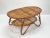 Mid-Century Italian Rattan and Bamboo Oval Coffee Table, 1950s For Sale - Image 4 of 18