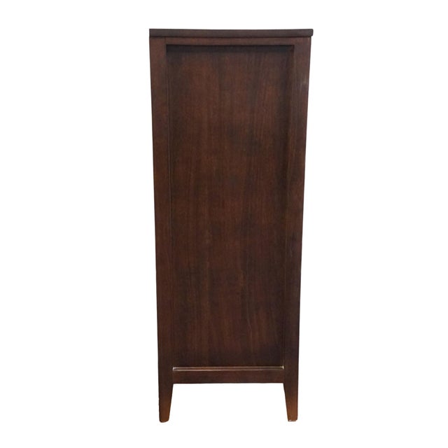 High End Cherry Contemporary Traditional 35" Chest of Drawers For Sale - Image 10 of 10