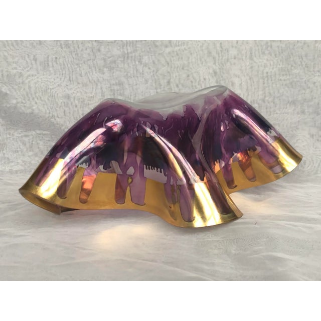 Laurel Fyfe Art Glass Sculpture Bowl For Sale - Image 10 of 12