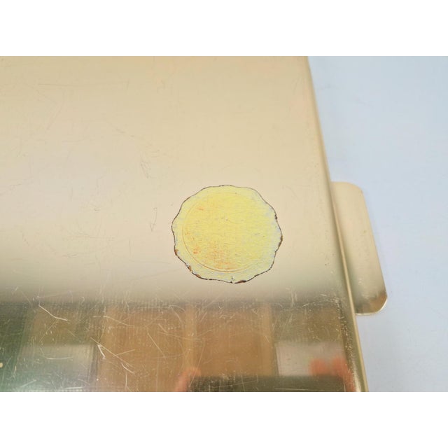 1950s Large Gold-Anodised Aluminium Tray by Kaymet, 1950s For Sale - Image 5 of 7