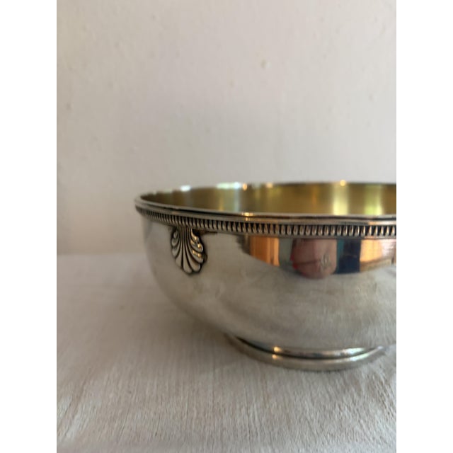 Antique Silver Plated Bronze Champagne Bowl by Victor Saglier, 1890s For Sale - Image 4 of 9