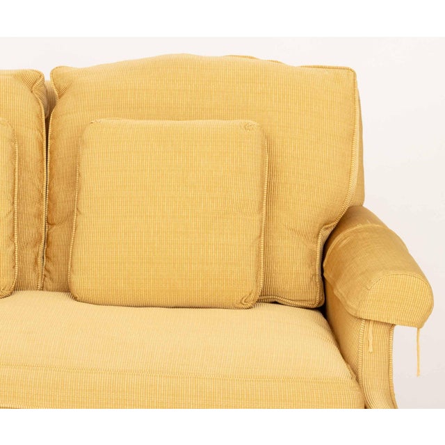 Southwood & Co. Southwood Chinese Chippendale Style Upholstered Mahogany Sofa For Sale - Image 4 of 8