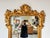 Vintage Hollywood Regency-Style Carved Wood Gold Wall Mirror/ For Sale In Miami - Image 6 of 12