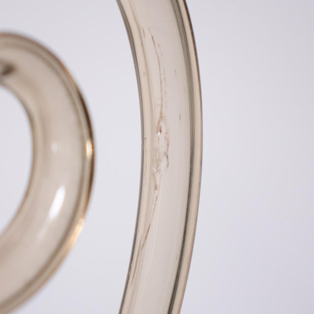 Mid Century Neo-Rococo Golden Amber Murano Chandelier For Sale - Image 9 of 12