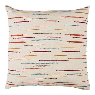Schumacher Leland Stripe 20" Pillow in Multi For Sale