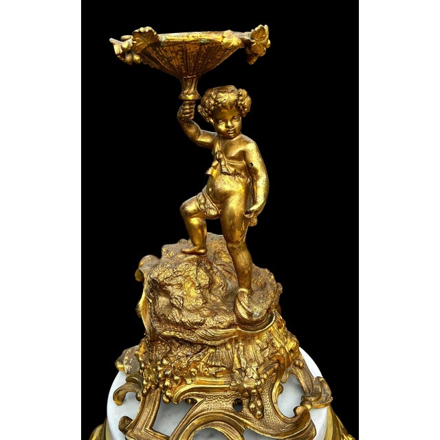 Antique French Gilt Bronze Figural Centerpiece For Sale - Image 13 of 18