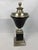 Late 20th Century Late 20th Century Neoclassical Style Leather-Wrapped Decorative Urn With Nickel Finial For Sale - Image 5 of 8