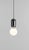 Aballs T PE Black Suspension Lamp by Jaime Hayon for Parachilna For Sale - Image 4 of 13