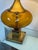 Late 20th Century Italian Murano Inspired Amber Glass Table Lamps, Pair For Sale - Image 5 of 12