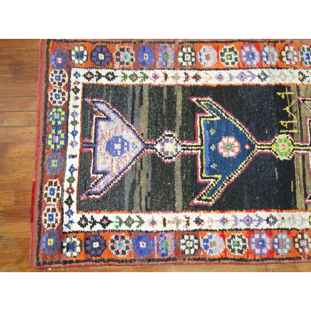 Mid 20th Century Funk Turkish Anatolian Runner, 2'10'' X 12'9'' For Sale - Image 4 of 9