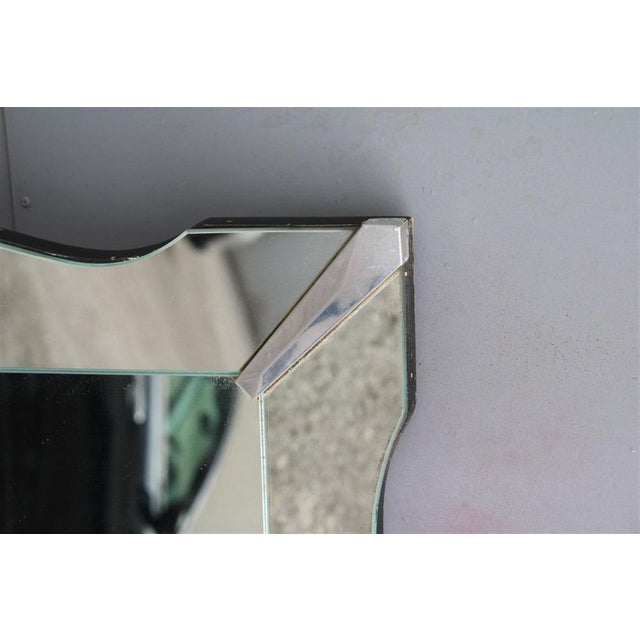 Large Vintage French Scalloped Mirror, 1960 For Sale - Image 14 of 16