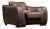 Late 20th Century Overstuffed Leather Lounge Chair in Brown by Incanto Divani For Sale
